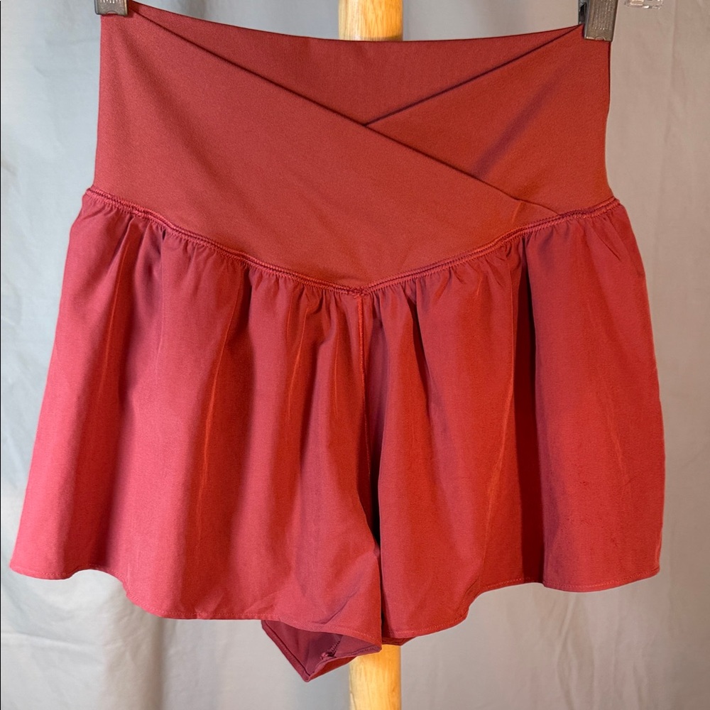 Aerie Women's Red High-Waisted Short/Skort